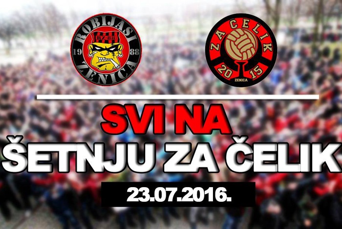 UG Robijaši i NGG Za Čelik u subotu organizuju šetnju za NK Čelik