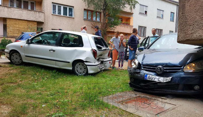 FOTO: Saobraćajna nesreća u Zenici, povrijeđena jedna osoba