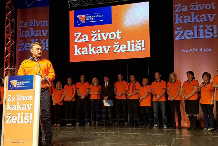 FOTO: Demokratska fronta Zenica održala centralni predizborni skup u BNP-u