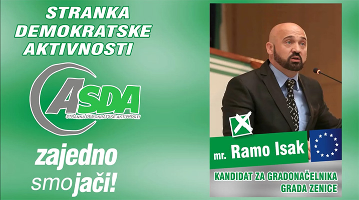 VIDEO: Predizborni spot A-SDA i kandidata za Gradonačelnika Zenice Rame Isaka