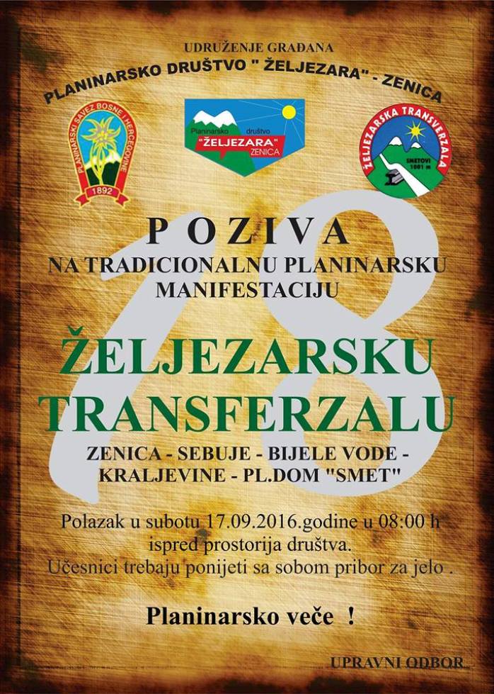 Ove subote manifestacija “Željezarska transferzala”