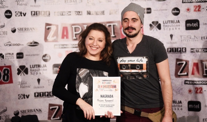 Nova nagrada za predstavu BNP-a na Festivalu mladog glumca ZAPLET 08 u Banjoj Luci