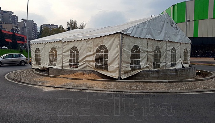 FOTO: U toku završni radovi na fontani u centru Zenice