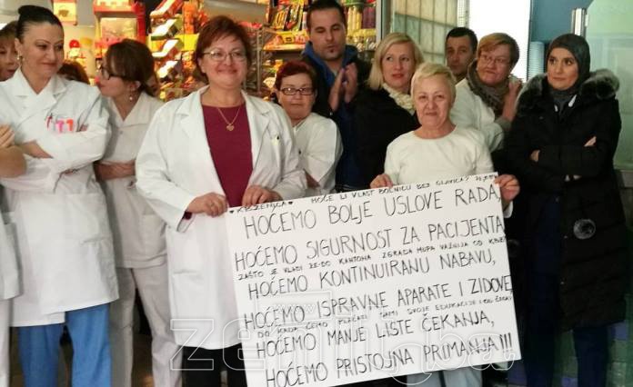 U petak drugi štrajk upozorenja u Kantonalnoj bolnici Zenica