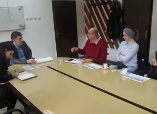 Predstavnici Udruženja paraplegičara i oboljelih od dječije paralize Zenica sa Kasumovićem