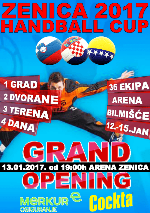 Od 12. januara u Zenici 7. Zenica Handball Cup