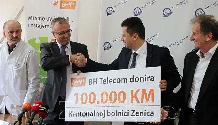 FOTO: BH Telecom donirao 100.000 KM Kantonalnoj bolnici Zenica