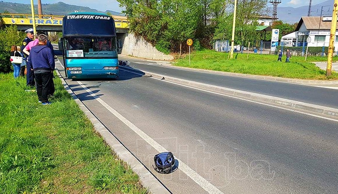 FOTO: Nova saobraćajna na Petlji, povrijeđen motociklista