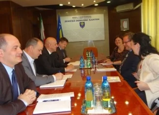 Sastanak Miralema Galijaševića i Christiana Haupta u vezi javno-privatnog partnerstva