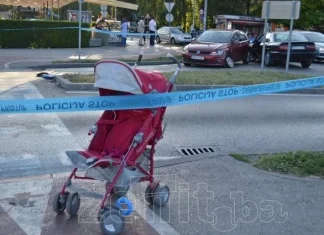 Sudarila se dva automobila u centru Zenice, povrijeđena jednogodišnja beba