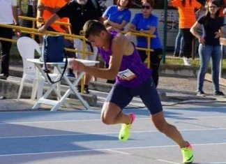 Abedin Mujezinović šesti na mitingu u Padovi