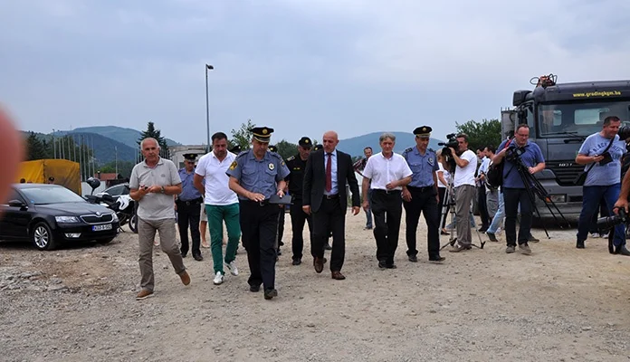 Galijašević sa ministrom Arsenićem i komesarom Šutom izvršio obilazak gradilišta nove zgrade za obuku pripadnika MUP-a ZDK (FOTO)