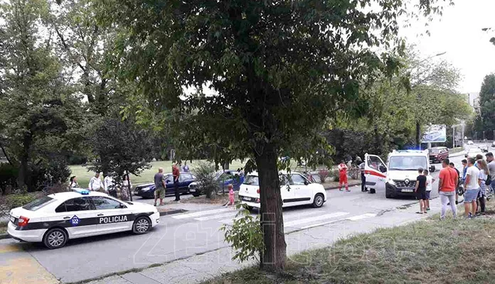 Saobraćajna kod Shopping centra, povrijeđen biciklista