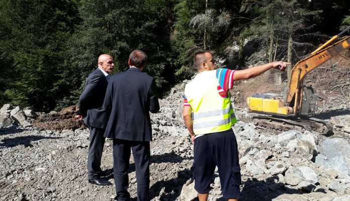 Galijašević sa saradnicima obišao gradilišta i klizišta na Bistričaku