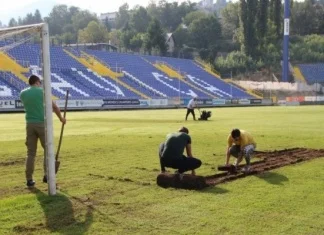 Nastavljaju se radovi na uređenju stadiona Grbavica