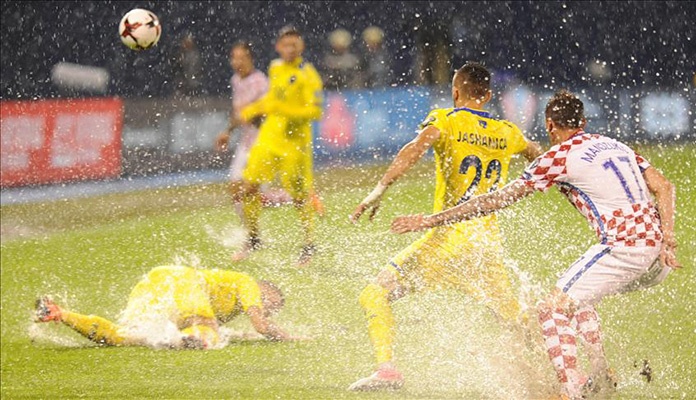 Zbog jake kiše prekinuta utakmica Hrvatska – Kosovo