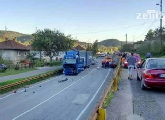 Teška saobraćajna nesreća na magistralnom putu M-17 kod Maglaja