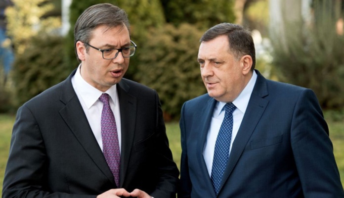 Sastanak podrške Milorada Dodika i Aleksandra Vučića