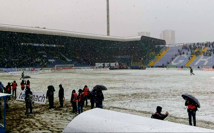 Sarajevski derbi Željo – Sarajevo odgođen zbog snijega
