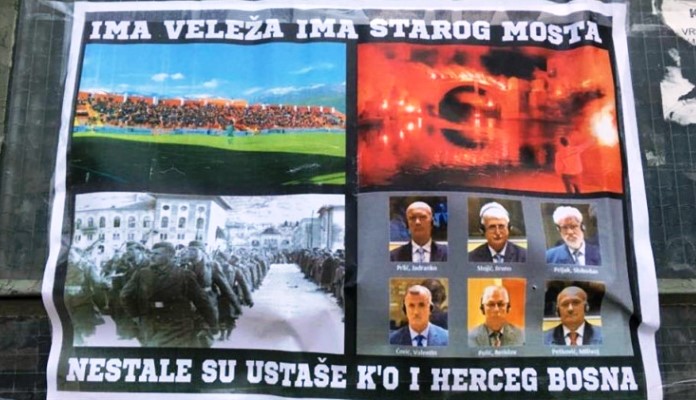 Mostar osvanuo oblijepljen plakatima Ima Veleža, ima Starog mosta