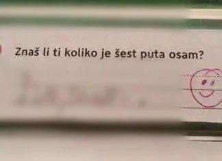Originalan odgovor mladog Dalmatinca na test iz matematike
