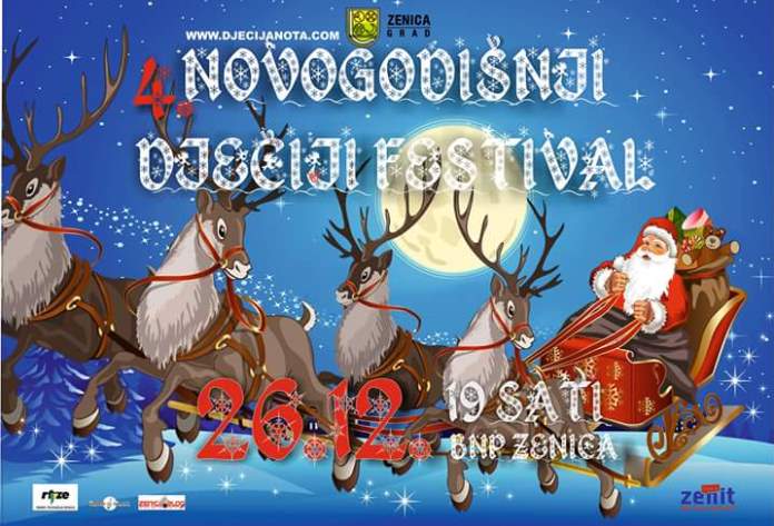 U utorak 4. Festival novogodišnjih dječijih pjesama u Zenici