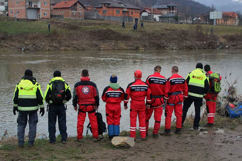 Potraga za tijelom Aldina Mulića i na području Zenice (VIDEO+FOTO)