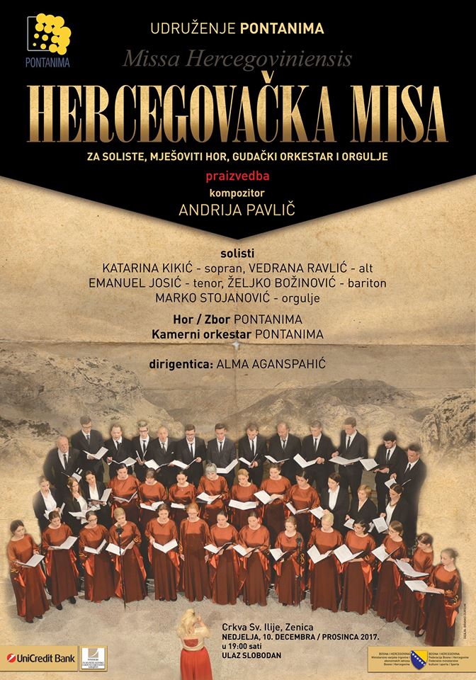 U nedjelju koncert Missa Hercegoviensis u crkvi sv. Ilije Proroka u Zenici