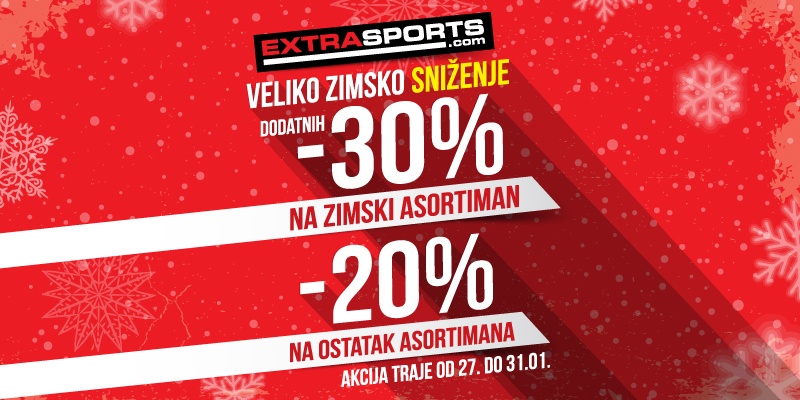 Veliko zimsko sniženje u Extra Sports