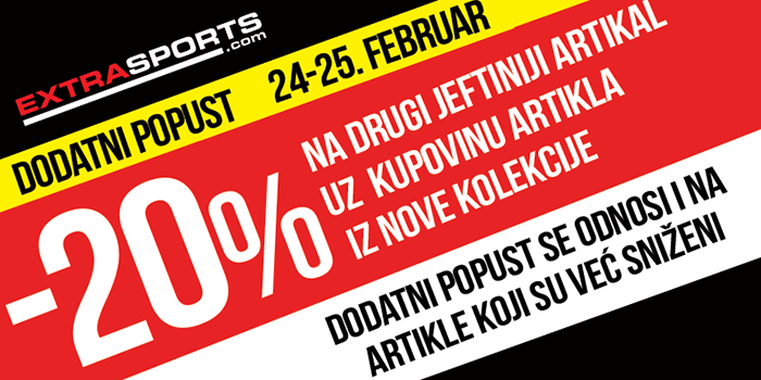 Sniženja nikad dosta, započnite sezonu uz Extra Sports!