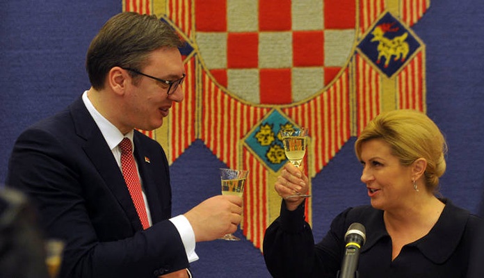 Vučić tražio od Grabar-Kitarović da prestane govoriti o velikosrpskoj agresiji