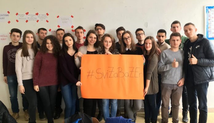 Kampanja učenika Prve gimnazije u Zenici “#SviZaBazen”