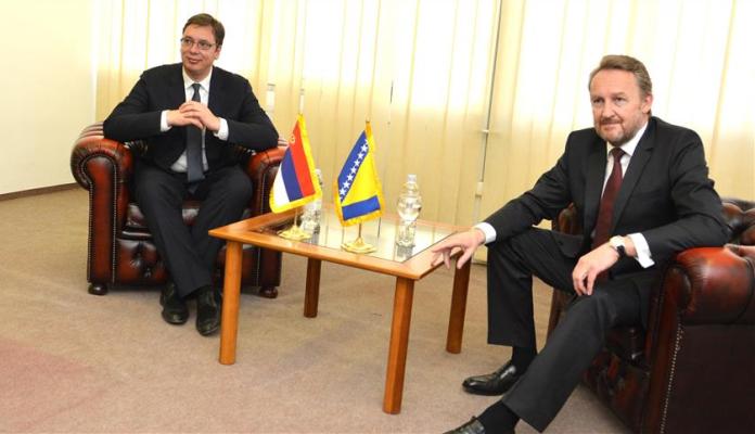 Izetbegović i Vučić razgovarali o odnosima BiH i Srbije