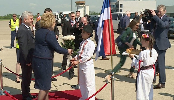 Matviyenko dočekana u Banjoj Luci bez obilježja države BiH