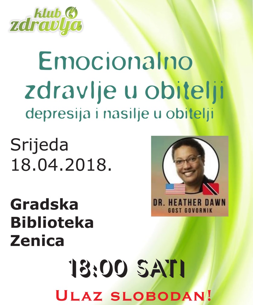 U srijedu u Zenici predavanje na temu Emocionalno zdravlje u obitelji