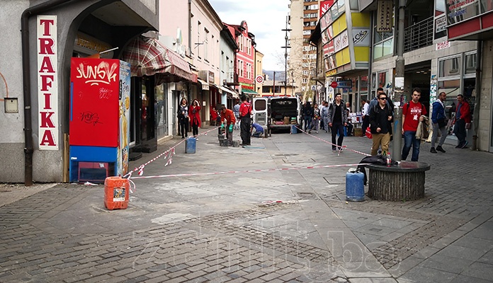 Sanacija glavnog šetališta u Zenici (FOTO)