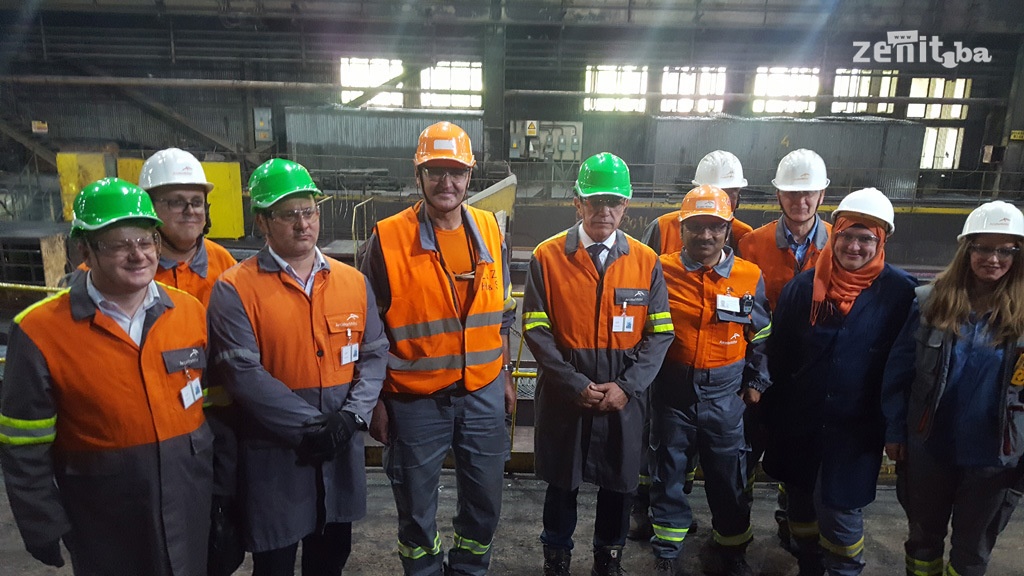 Vlada ZDK u posjeti pogona Visoke peći ArcelorMittala Zenica (VIDEO+FOTO)