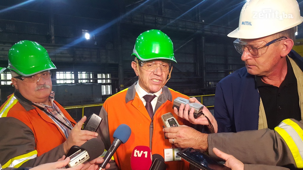 Vlada ZDK u posjeti pogona Visoke peći ArcelorMittala Zenica (VIDEO+FOTO)