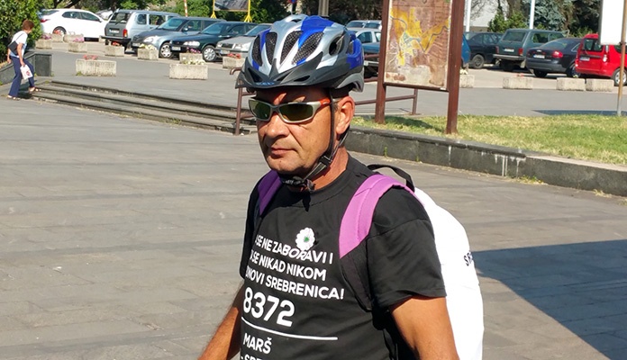 Zeničanin šesti put biciklom putuje do Srebrenice