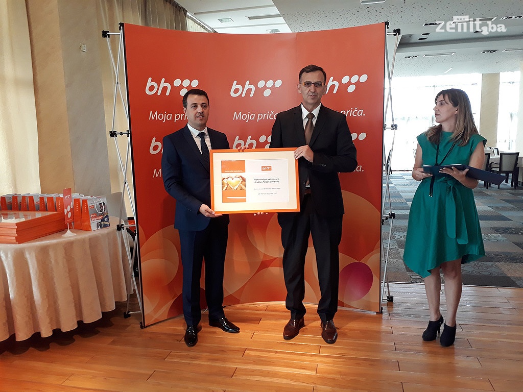 BH Telecom donirao 90.030 KM za 13 pravnih lica u ZDK (FOTO)