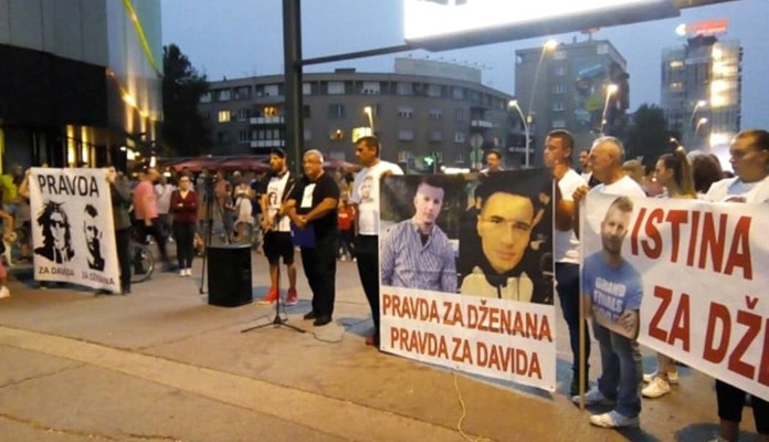 U Zenici održan protestni skup i mirna šetnja “Pravda za Davida i Dženana”