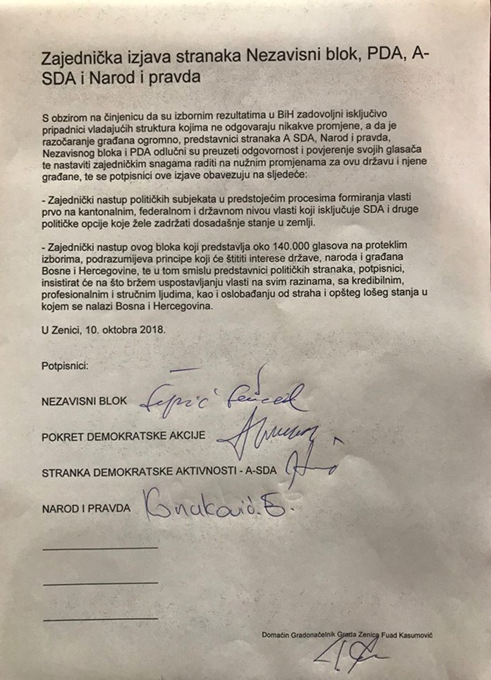 U Zenici dogovorene buduće Vlade kantona, entiteta i države BiH?