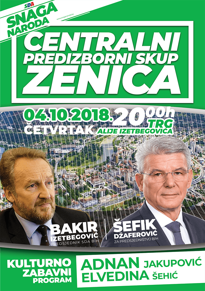 U četvrtak Centralni predizborni skup SDA u Zenici