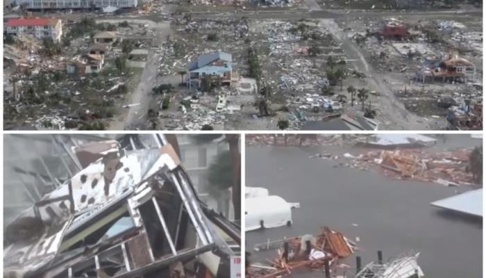 Snimci dronom pokazuju prave razmjere katastrofe koju je izazvao uragan Majkl (VIDEO)