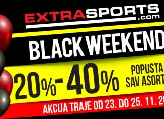 Black Weekend u Extra Sports radnjama