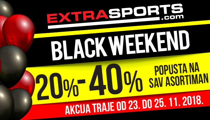 Black Weekend u Extra Sports radnjama