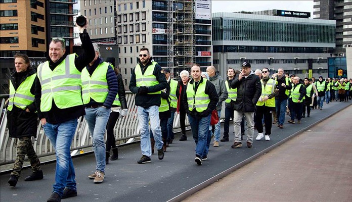 Protesti “žutih prsluka” i širom Holandije