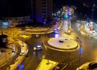 Saobraćajna nesreća na kružnom toku Mokušnice (FOTO)