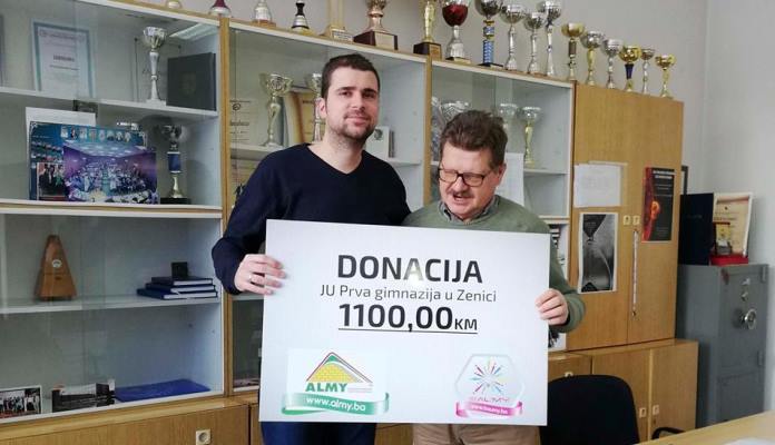 Almy uručio donaciju Prvoj gimnaziji u Zenici