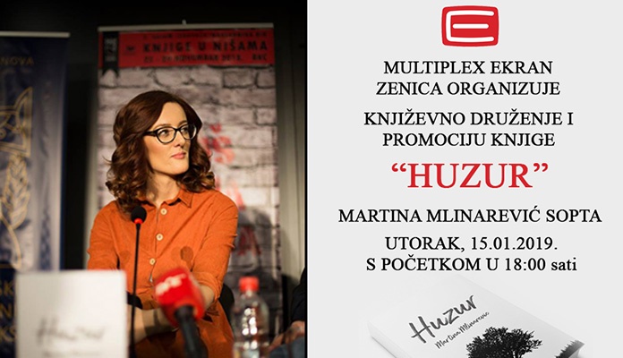 U utorak promocija knjige “Huzur” Martine Mlinarević